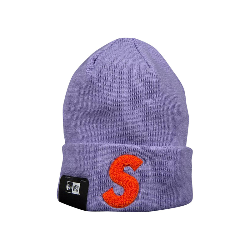 Supreme x New Era S Logo Beanie 'Purple' - 1