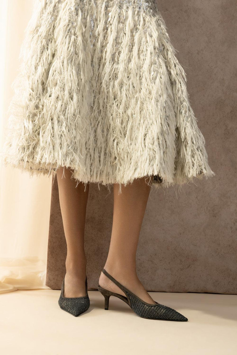 Brunello Cucinelli Embroidered Slingback 55 outlook