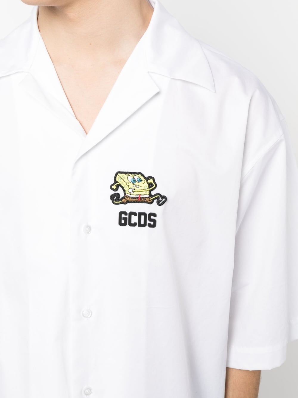 embossed-logo short-sleeve shirt - 5