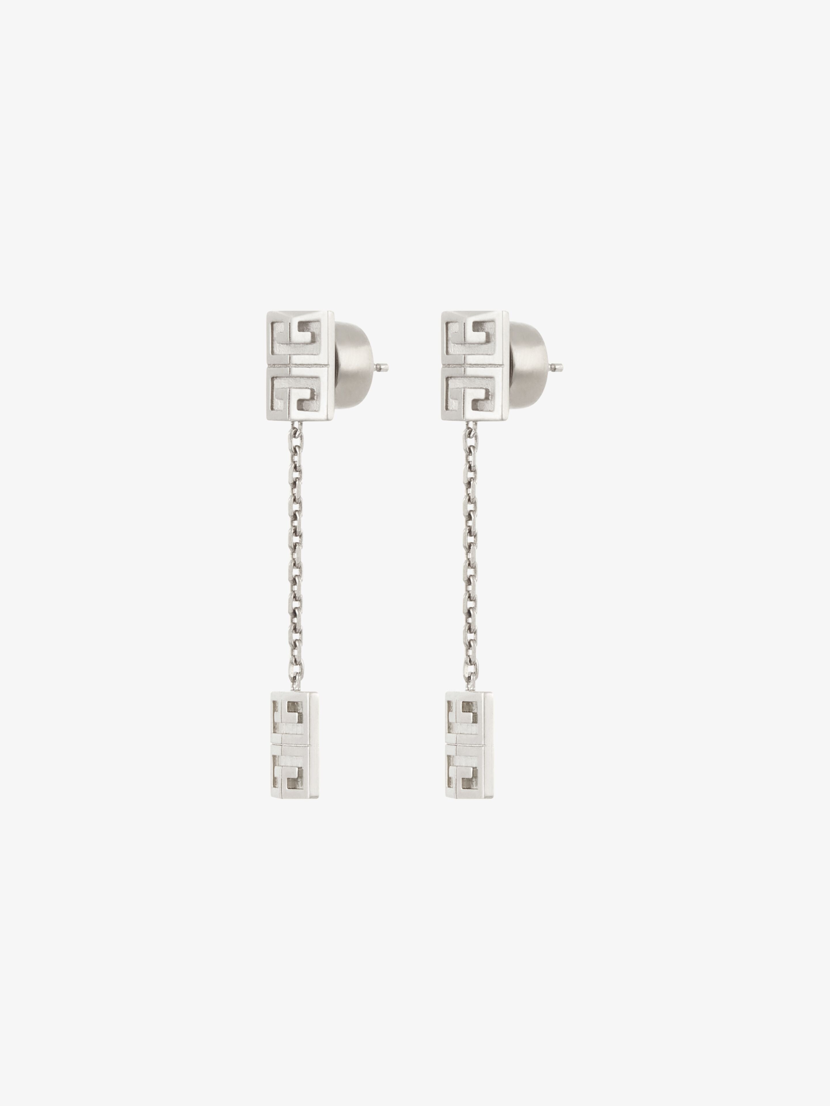 4G PENDANT EARRINGS IN METAL - 4