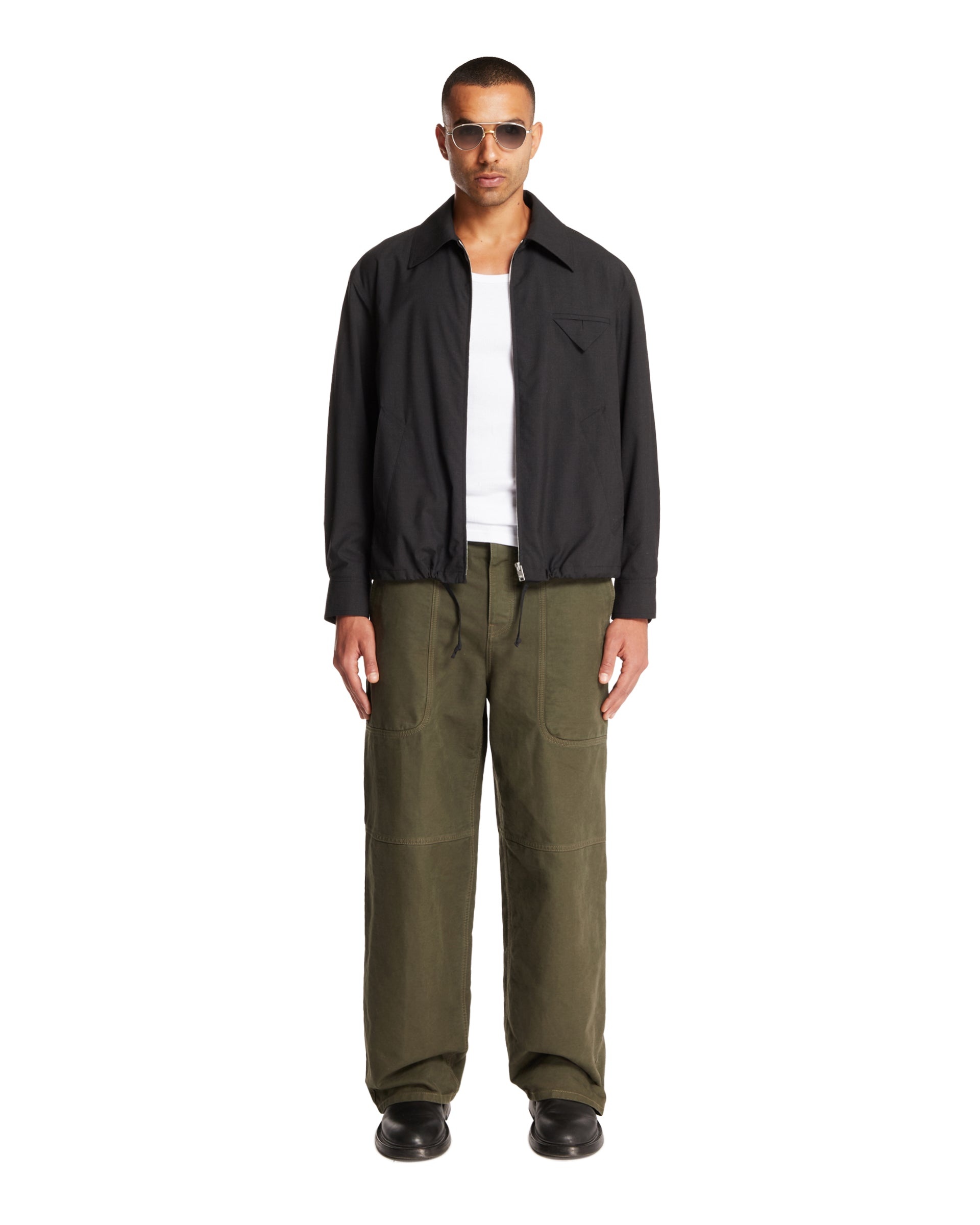 Gray Tech Nylon Kimono Jacket - 2