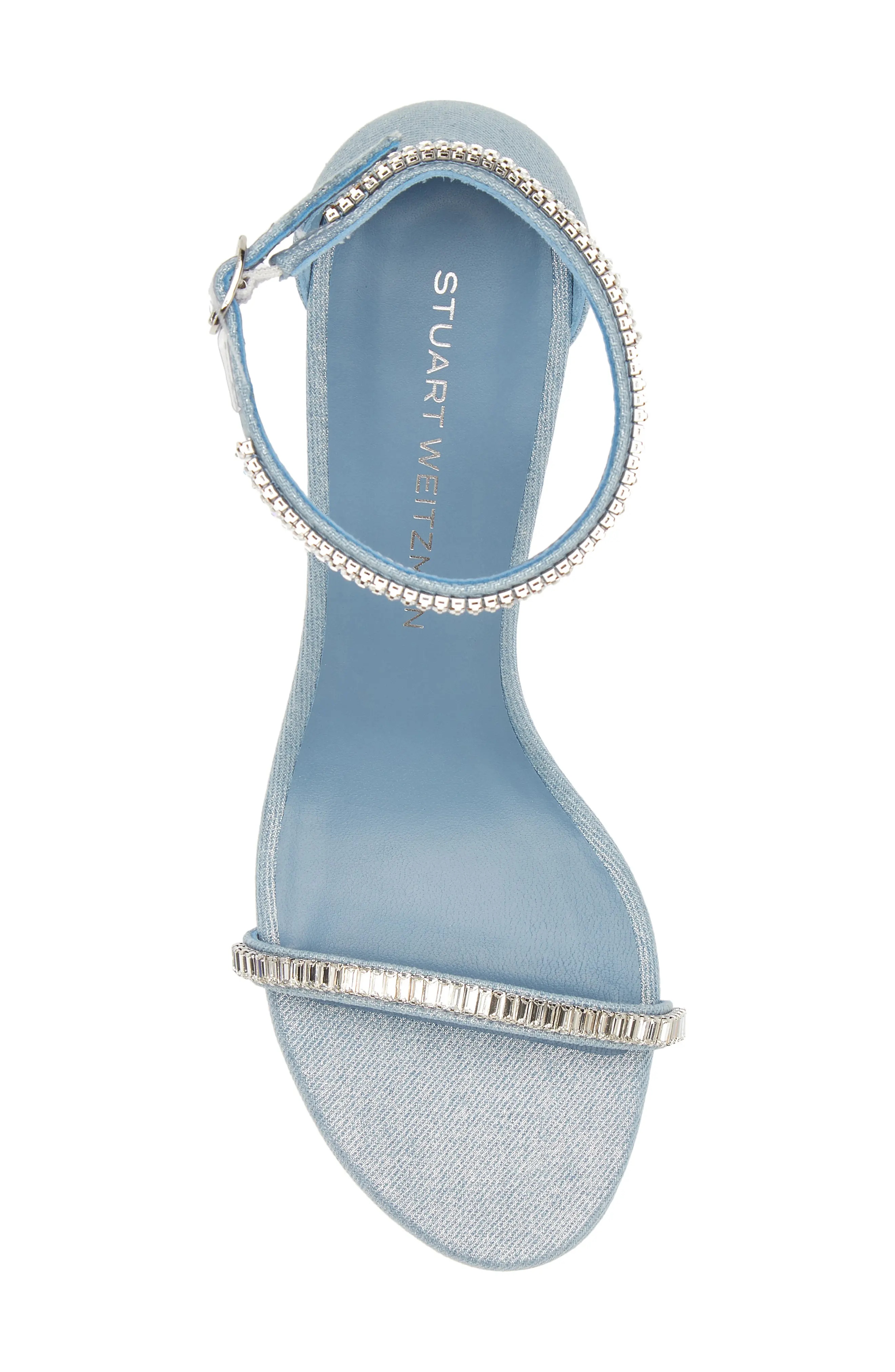 Nearlynude Stefanie Sandal in Silver/Clear - 5