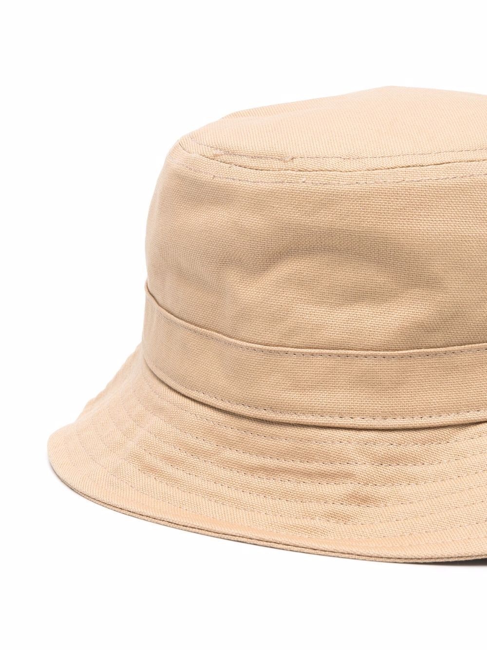 logo-embroidered cotton bucket hat - 2