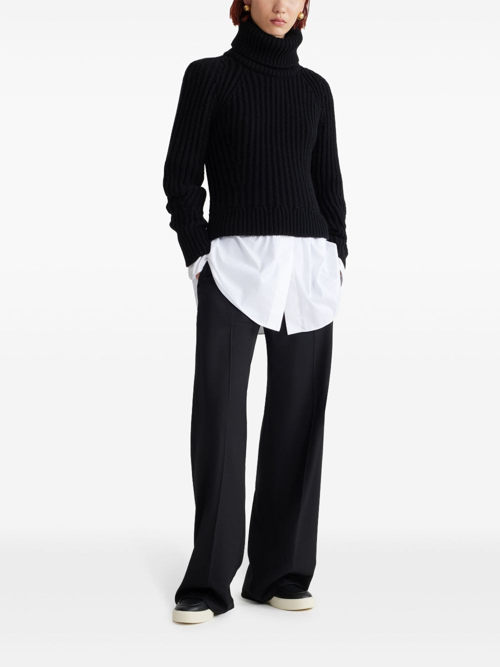 roll-neck wool jumper - 2