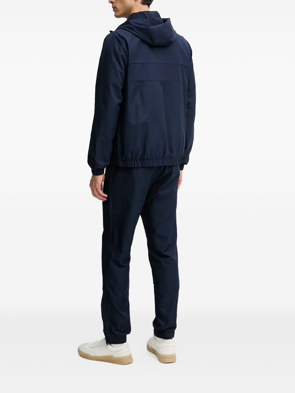 panelled zip-up hooded jacket - 2