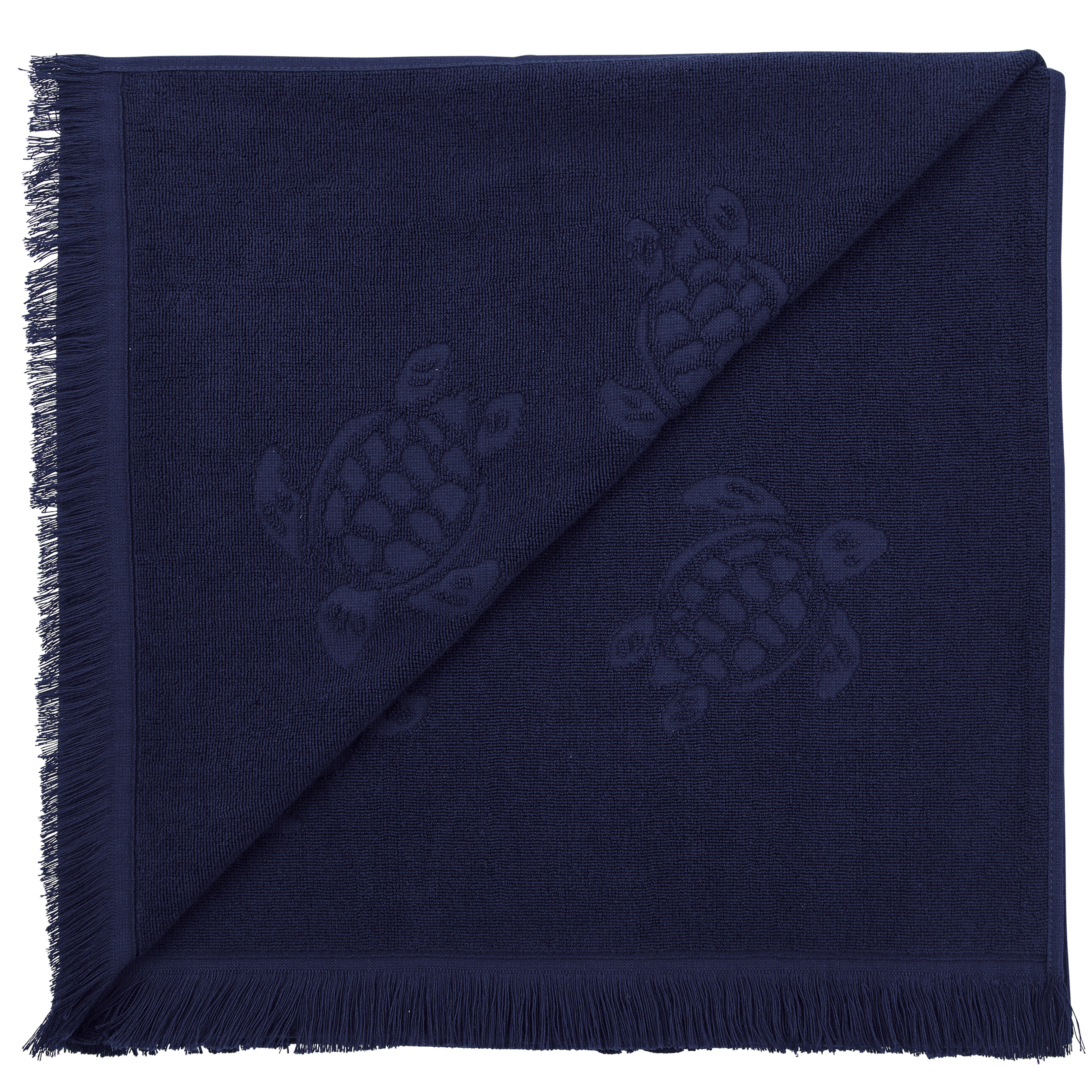 Beach Fouta in Organic Cotton Turtles Jacquard - 2