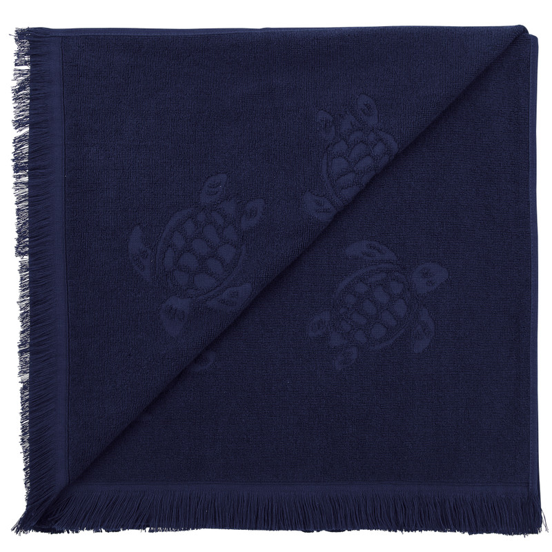 Vilebrequin Beach Fouta in Organic Cotton Turtles Jacquard outlook
