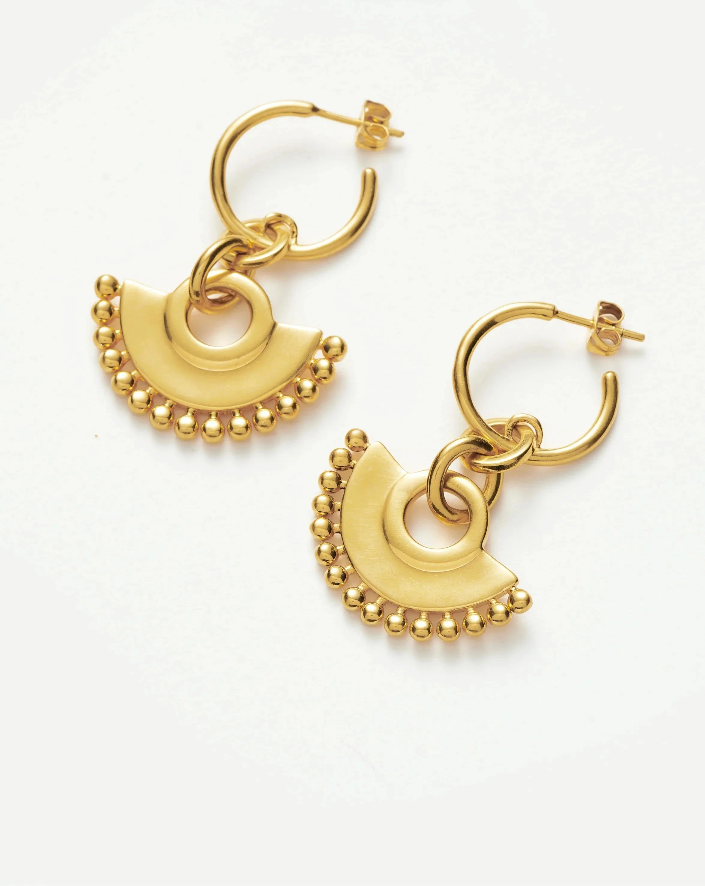Zenyu Fan Chandelier Hoop Earrings - 1