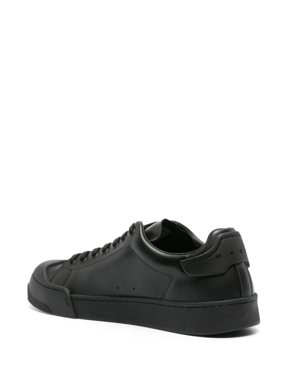 logo-debossed leather sneakers - 3
