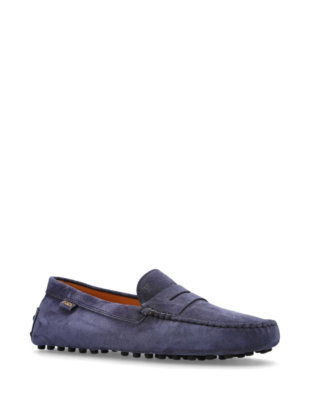 Gommino pebble-textured suede loafers - 2