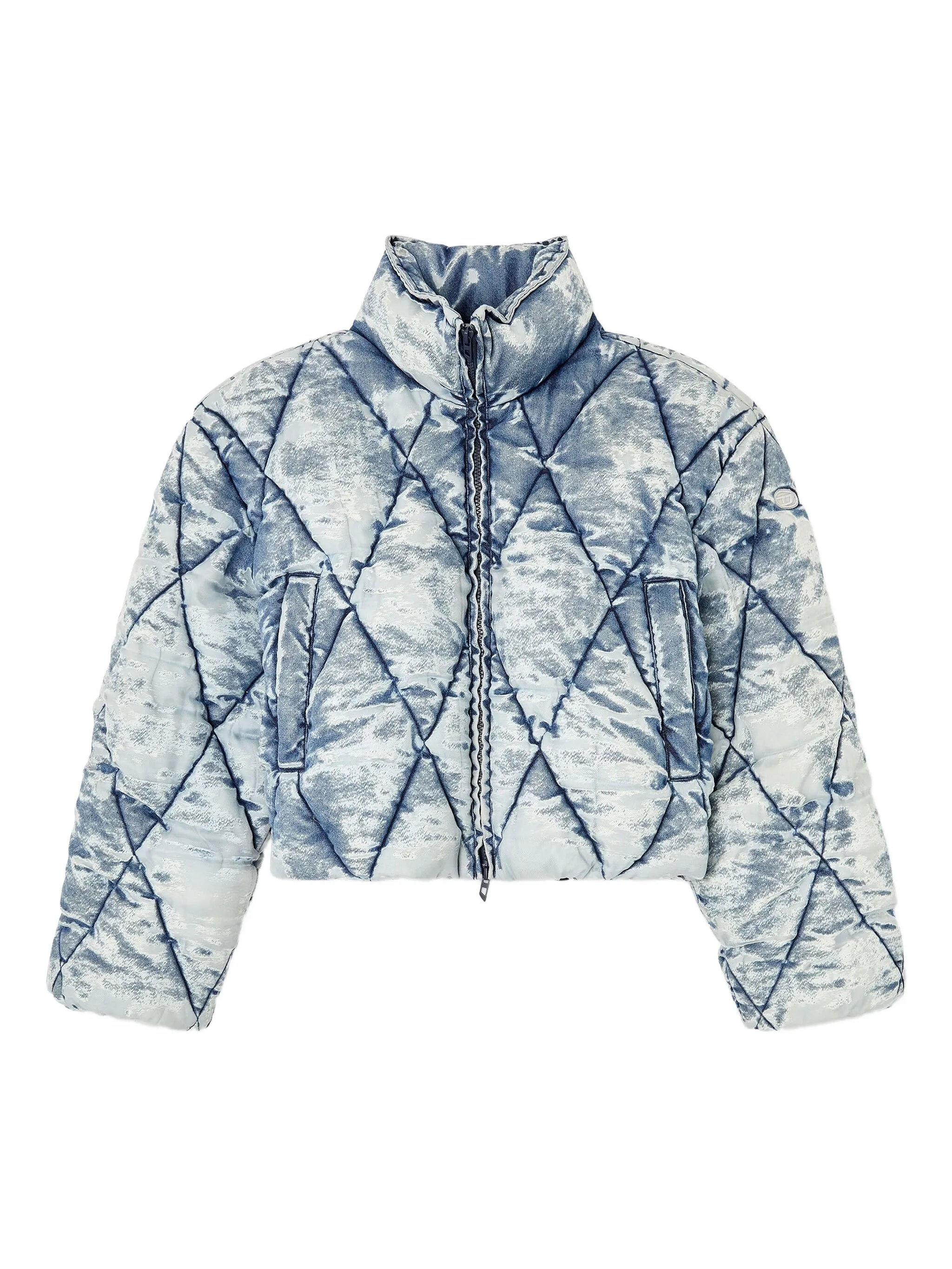 Diesel Quilted Acid-wash Puffer Jacket - 1