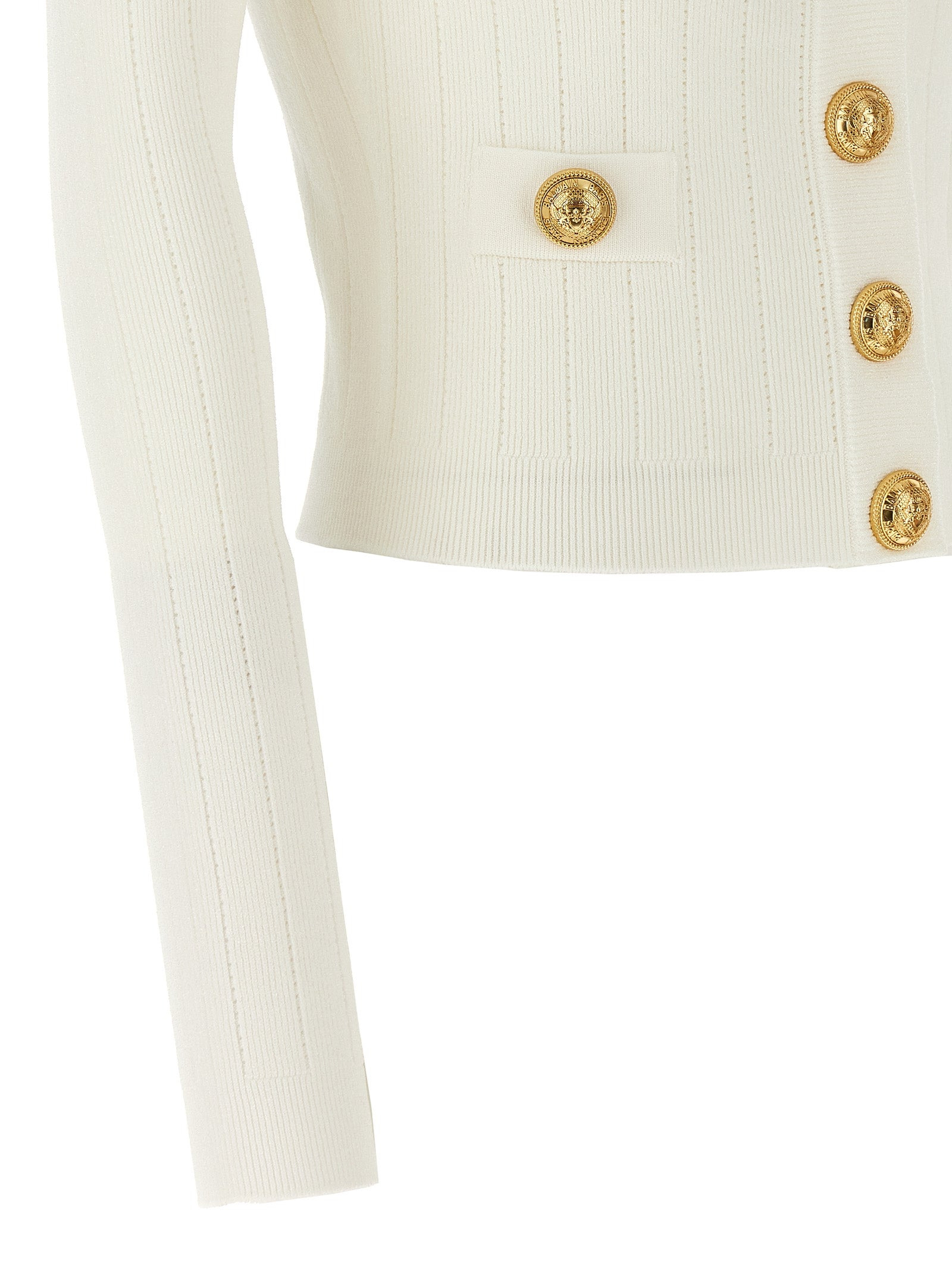 Balmain Women Logo Buttons Cardigan - 4