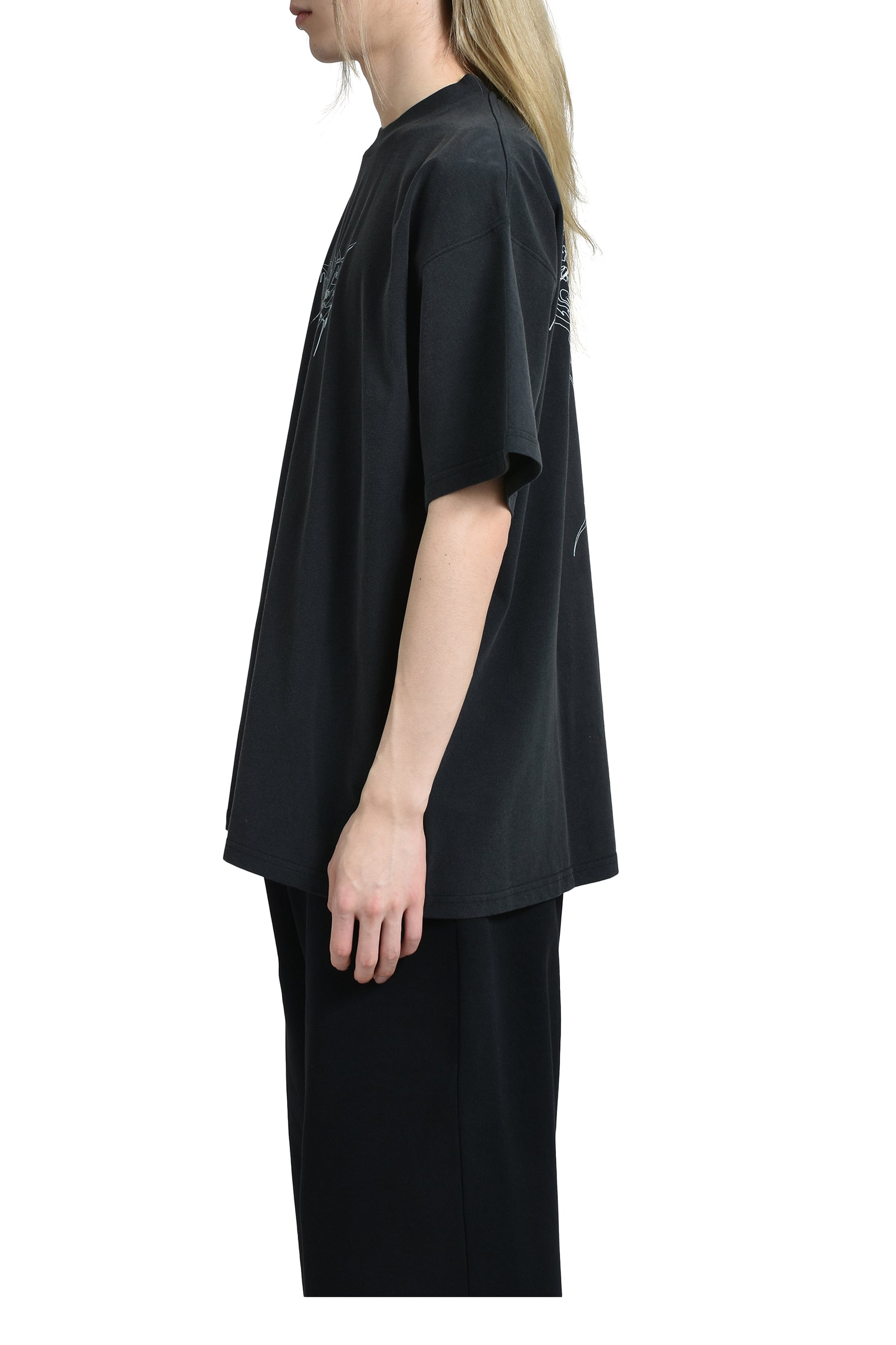 BONE V REGULAR T-SHIRT / BLK - 3