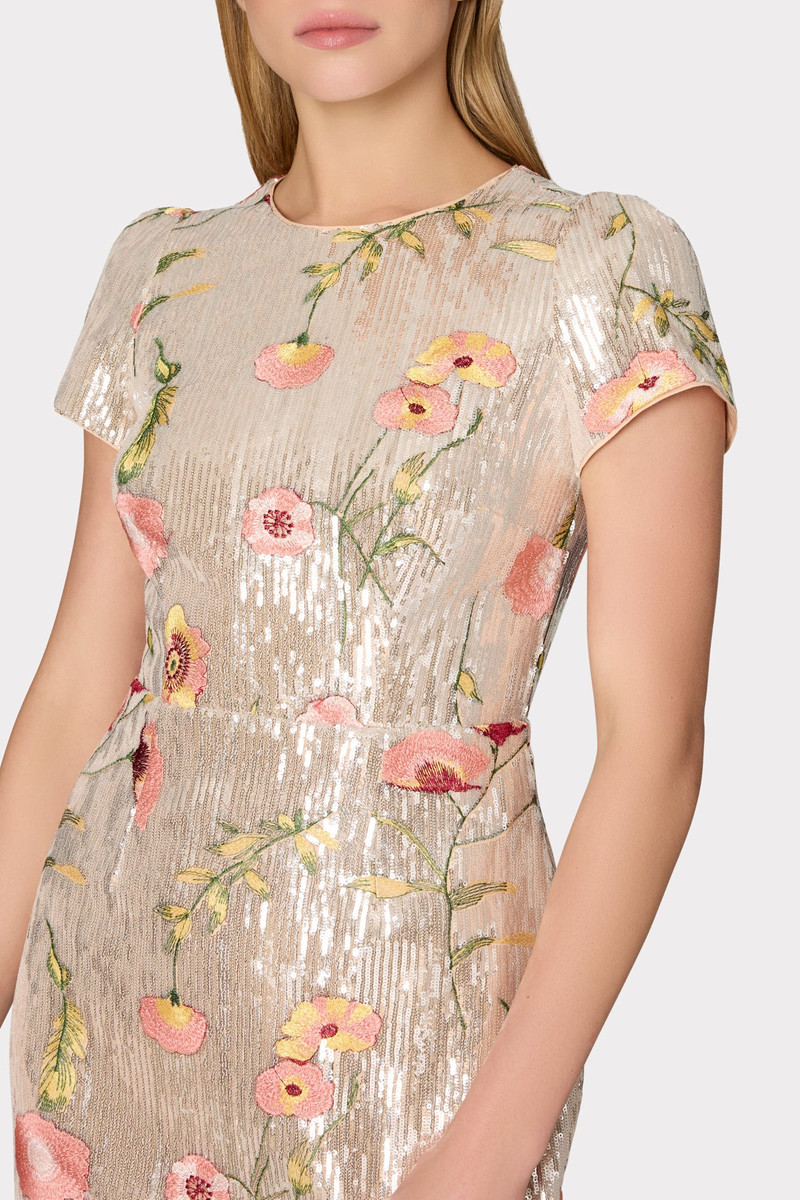 Tahlia Floral Sequins Embroidery Dress 4