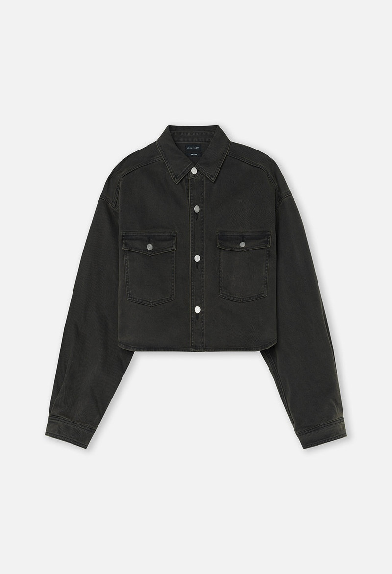 CROPPED HUDSON DENIM JACKET 1