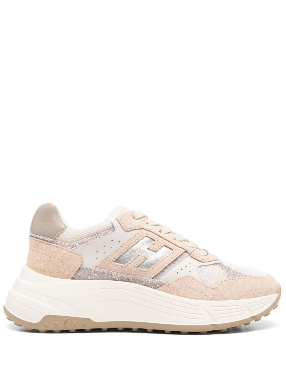 Hi-Fi leather sneakers - 1