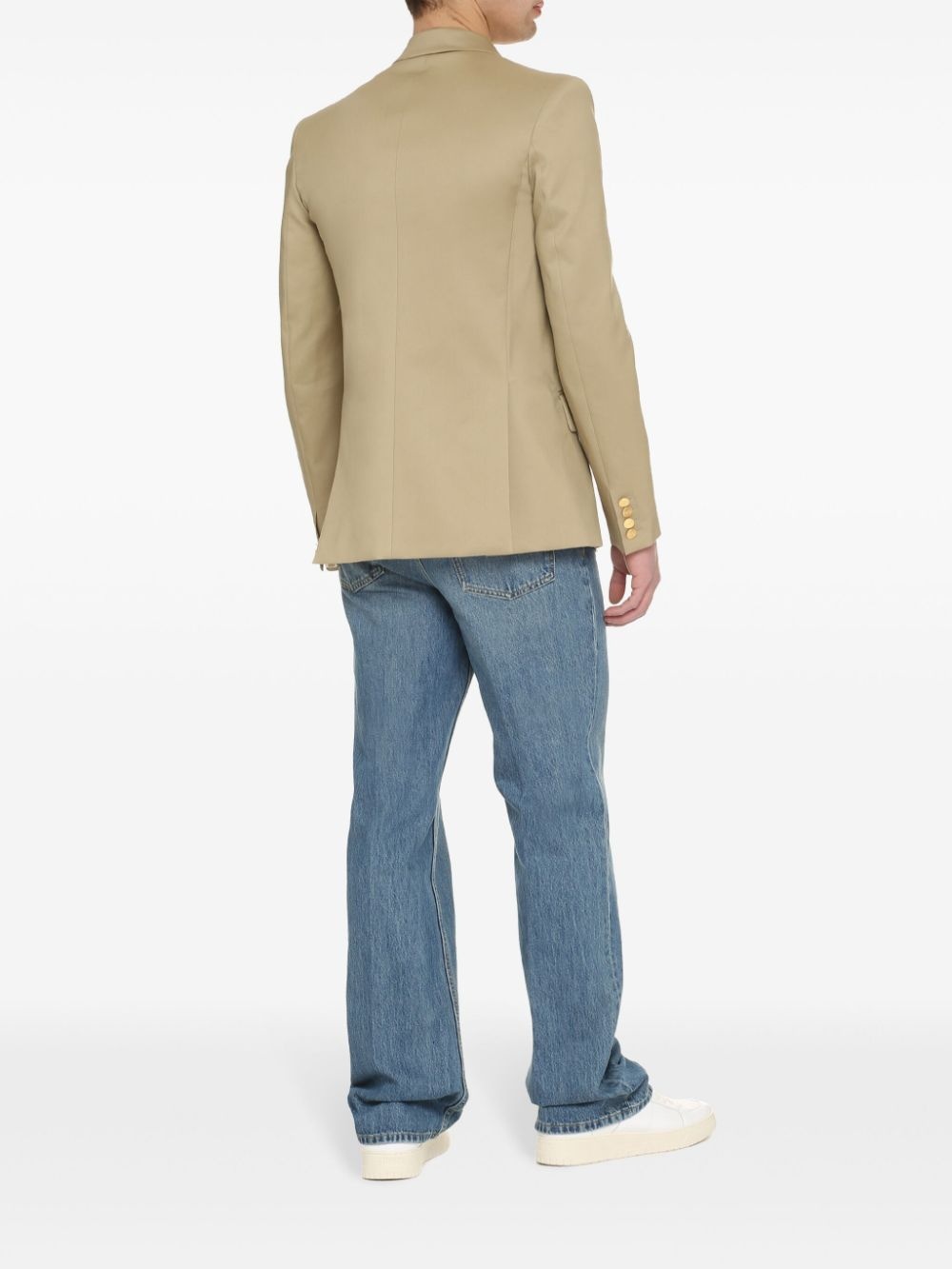 peak-lapels double-breasted blazer - 3