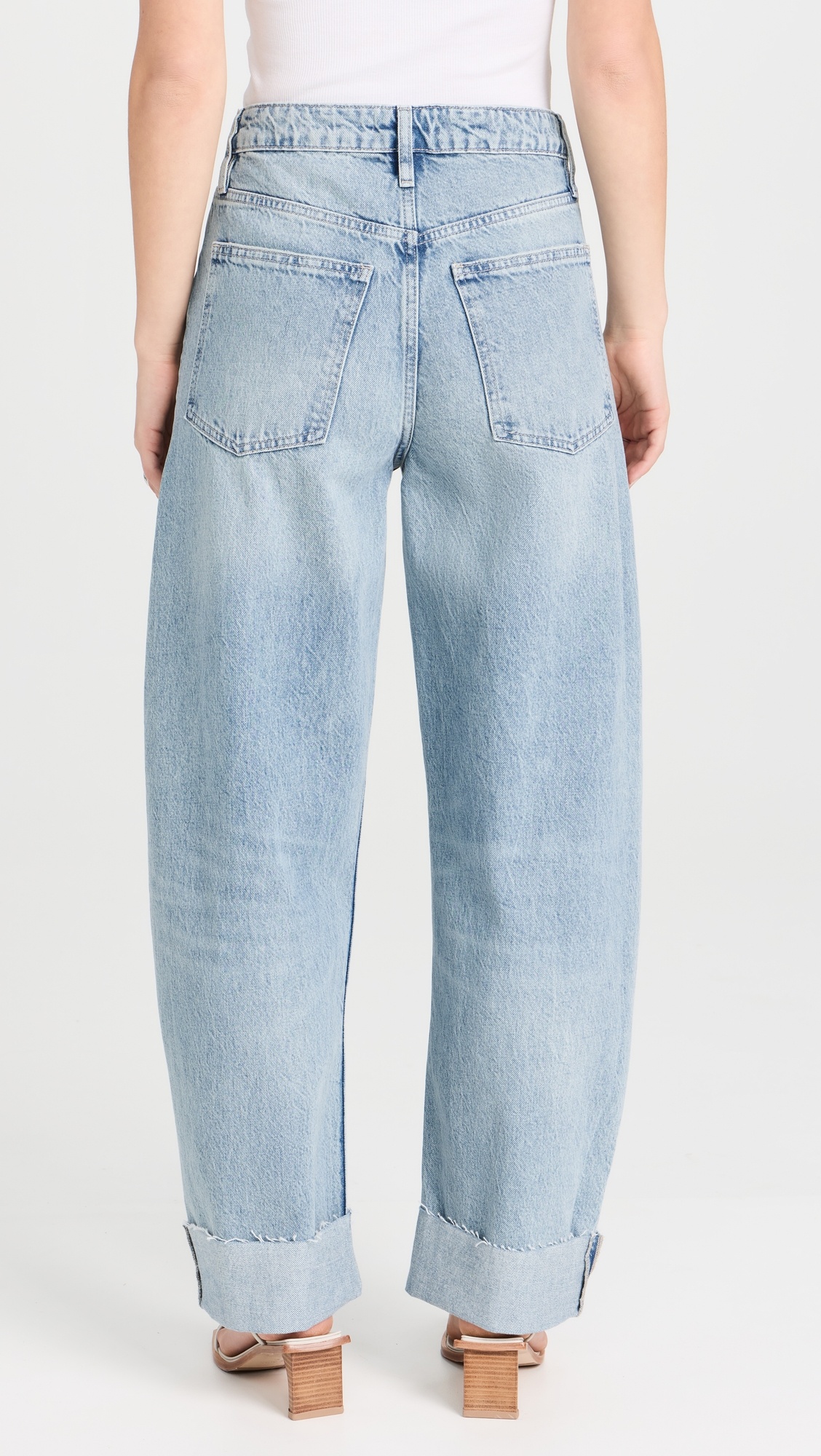 Long Barrel Raw Cuff Jeans - 2