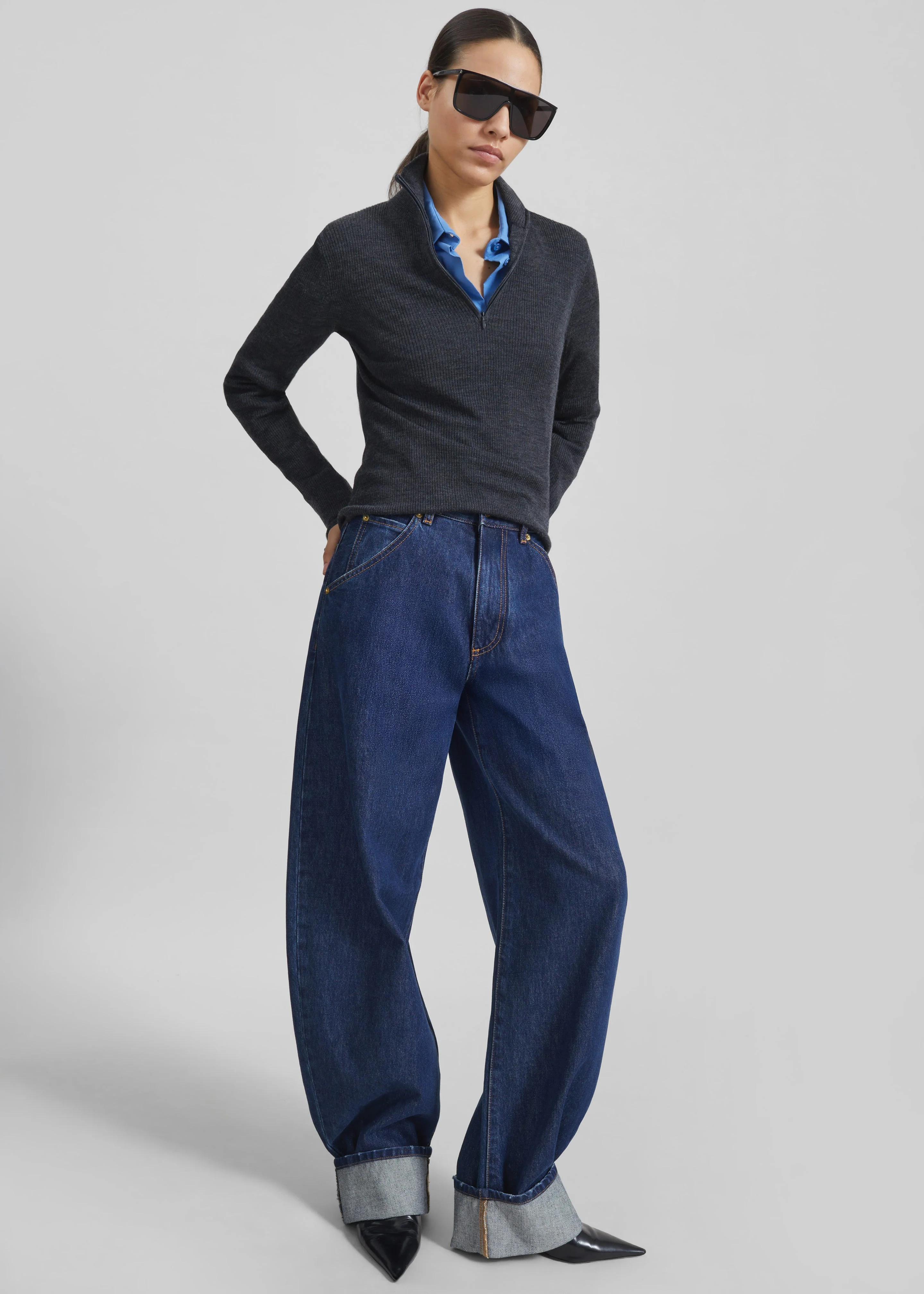 Darkpark Khris Barrel Leg Denim - Tokyo Midnight - 1