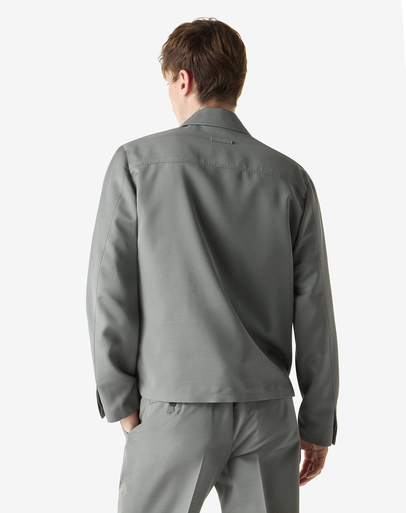 Green silk and mohair overshirt 3