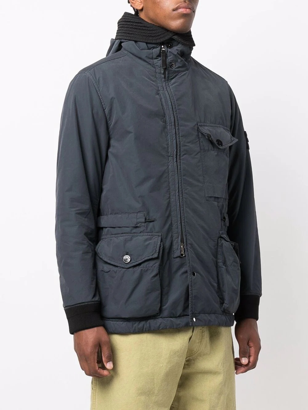 multi-pocket hooded jacket - 3