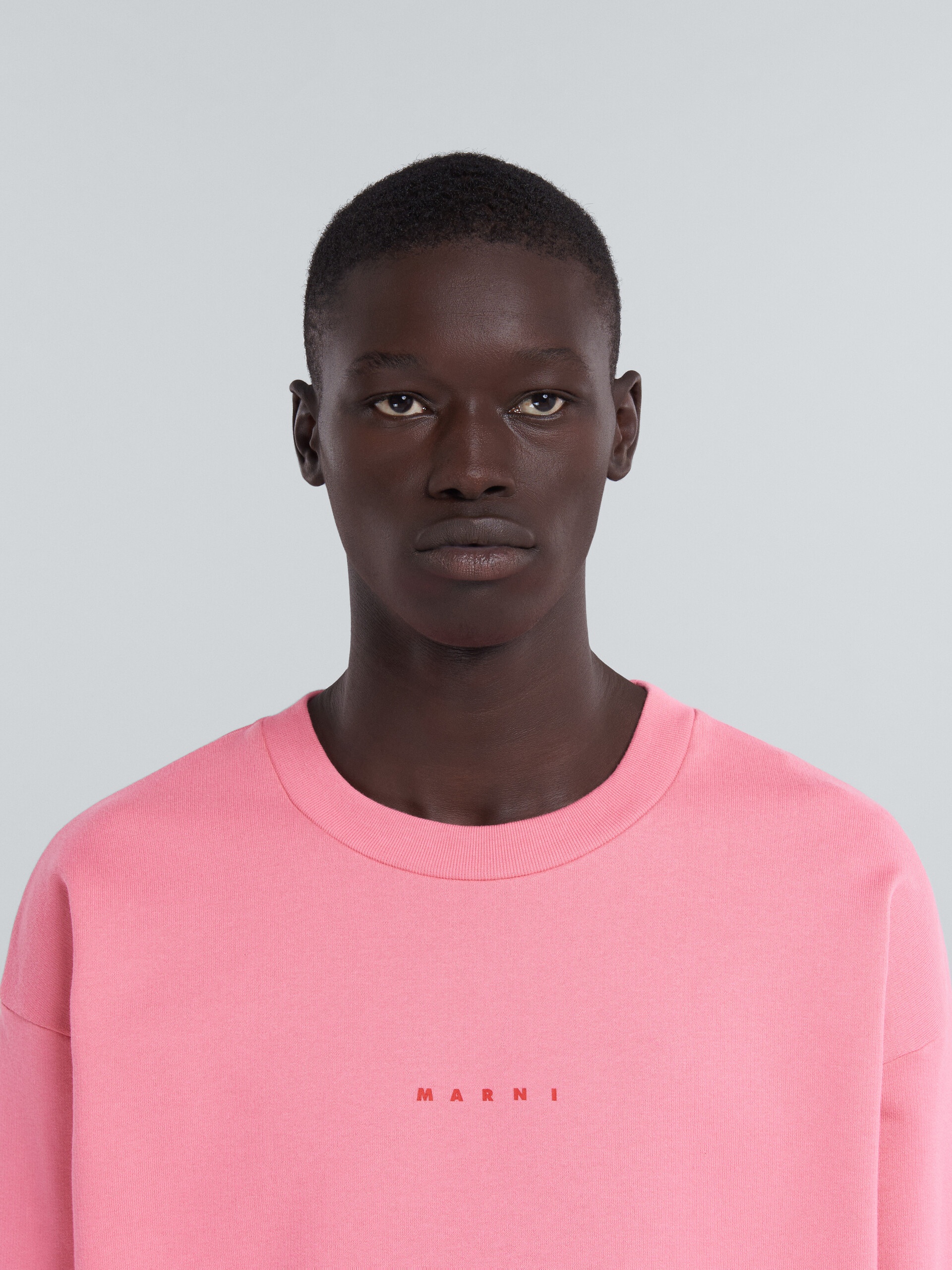 CANDY PINK SWEATSHIRT WITH LOGO - 4