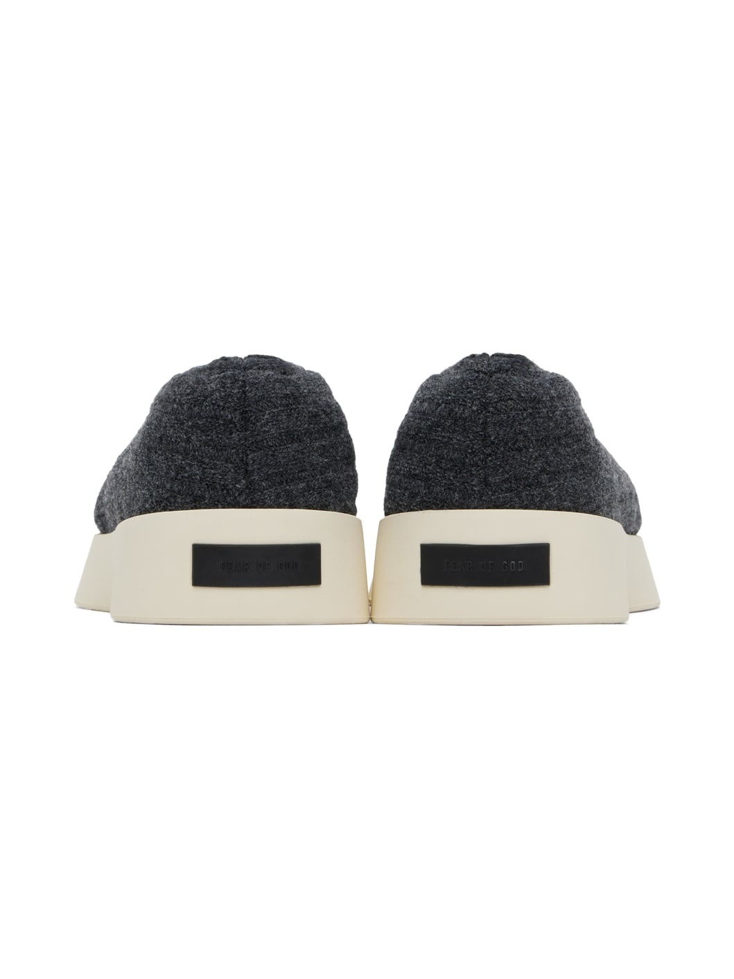Black Moc Knit Low Sneakers - 2