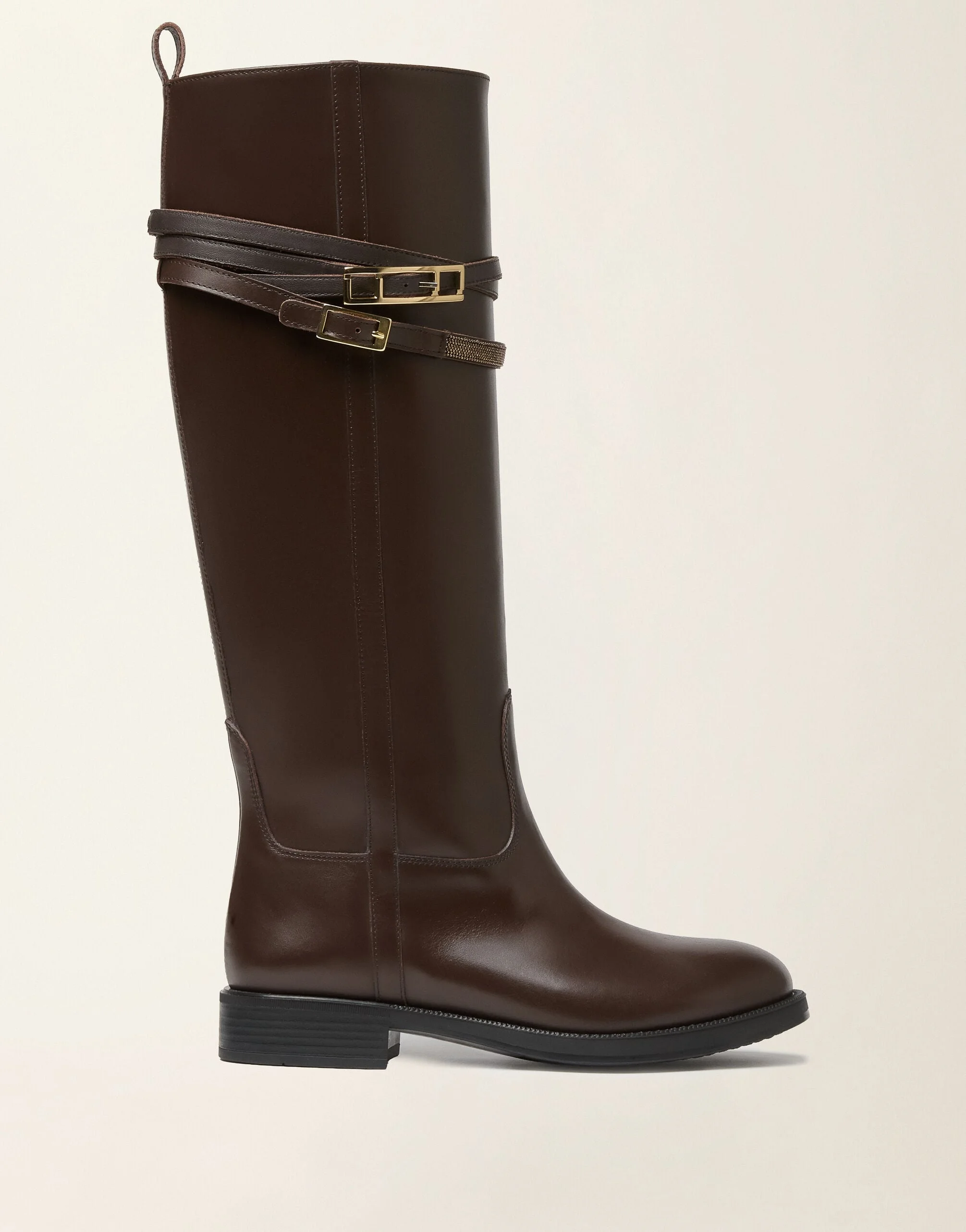 Riding boot in brushed calfskin - 1