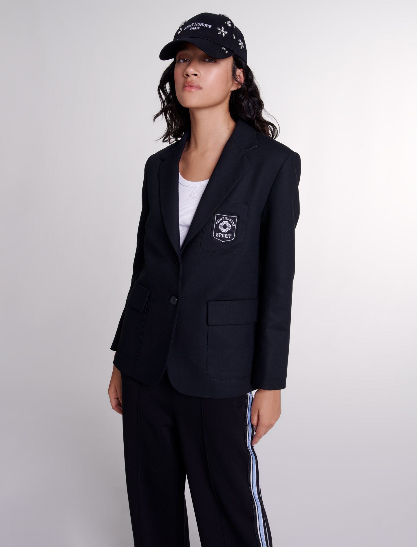 Embroidered suit jacket - 5