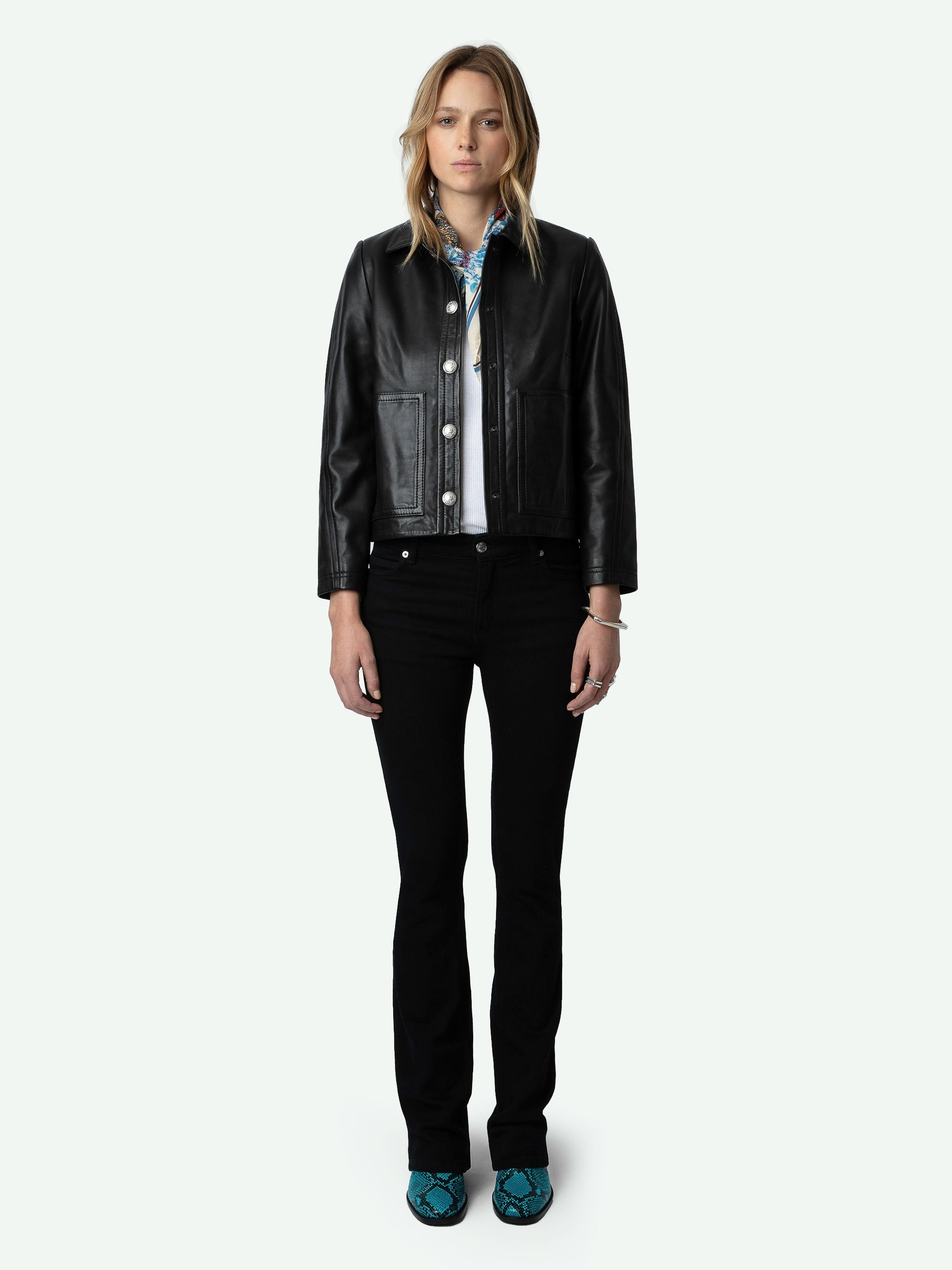 Litchi Leather Jacket - 2