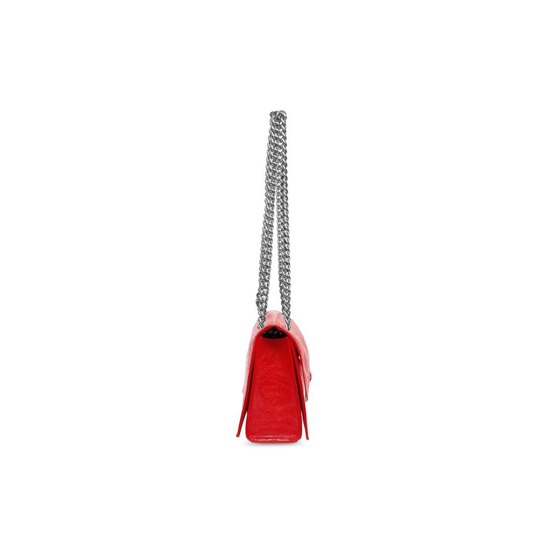 Women's Crush Small Chain Bag  in Red - 5