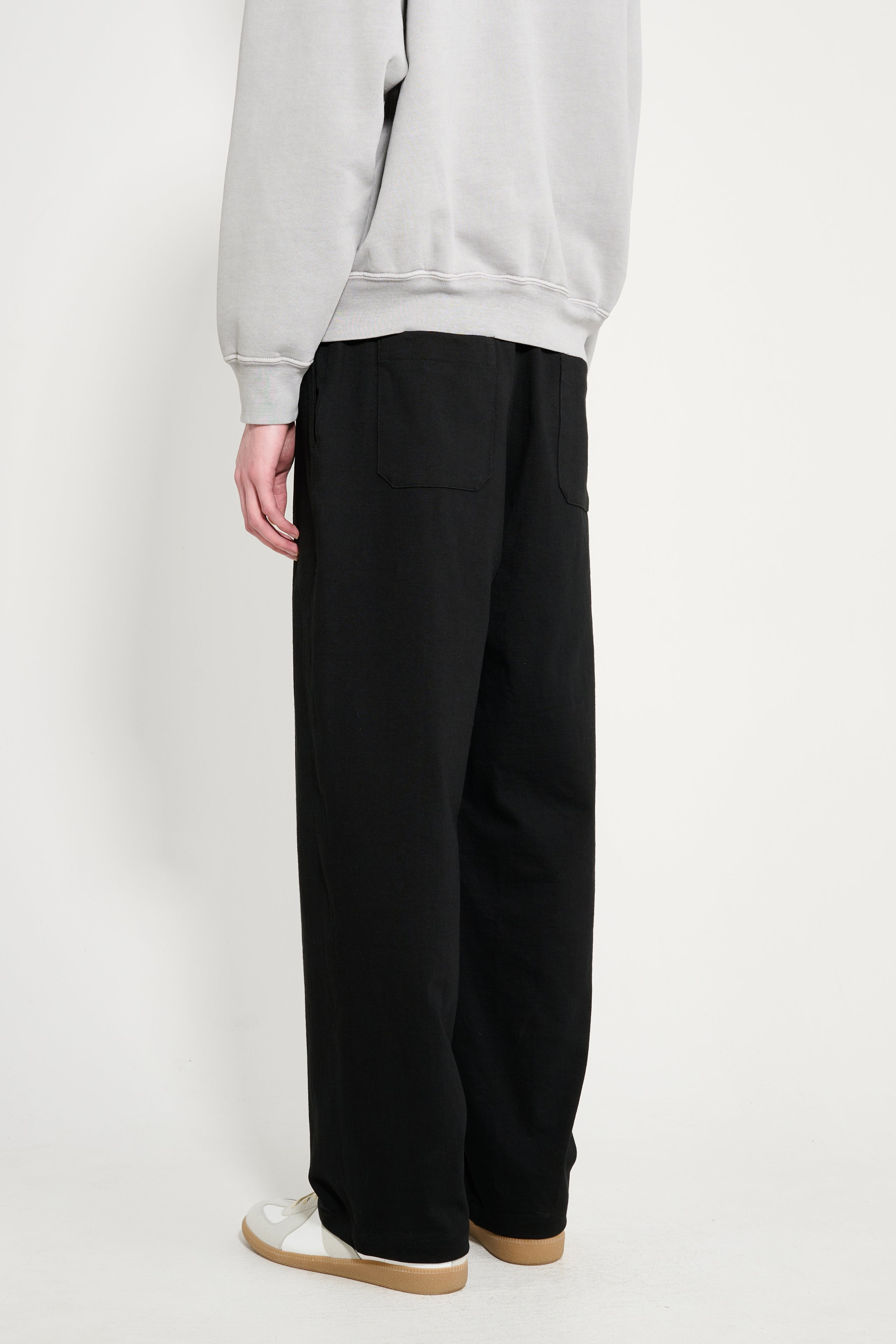 LADY WHITE CO. BELTED JERSEY TROUSER BLACK - 2