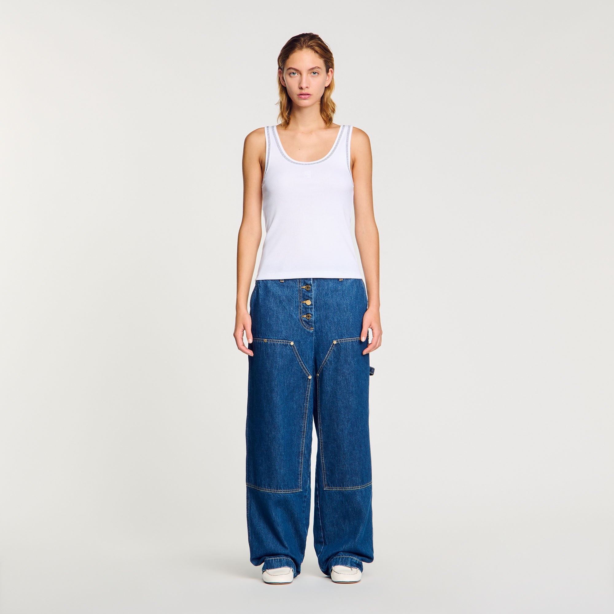 RIBBED VEST TOP - 2