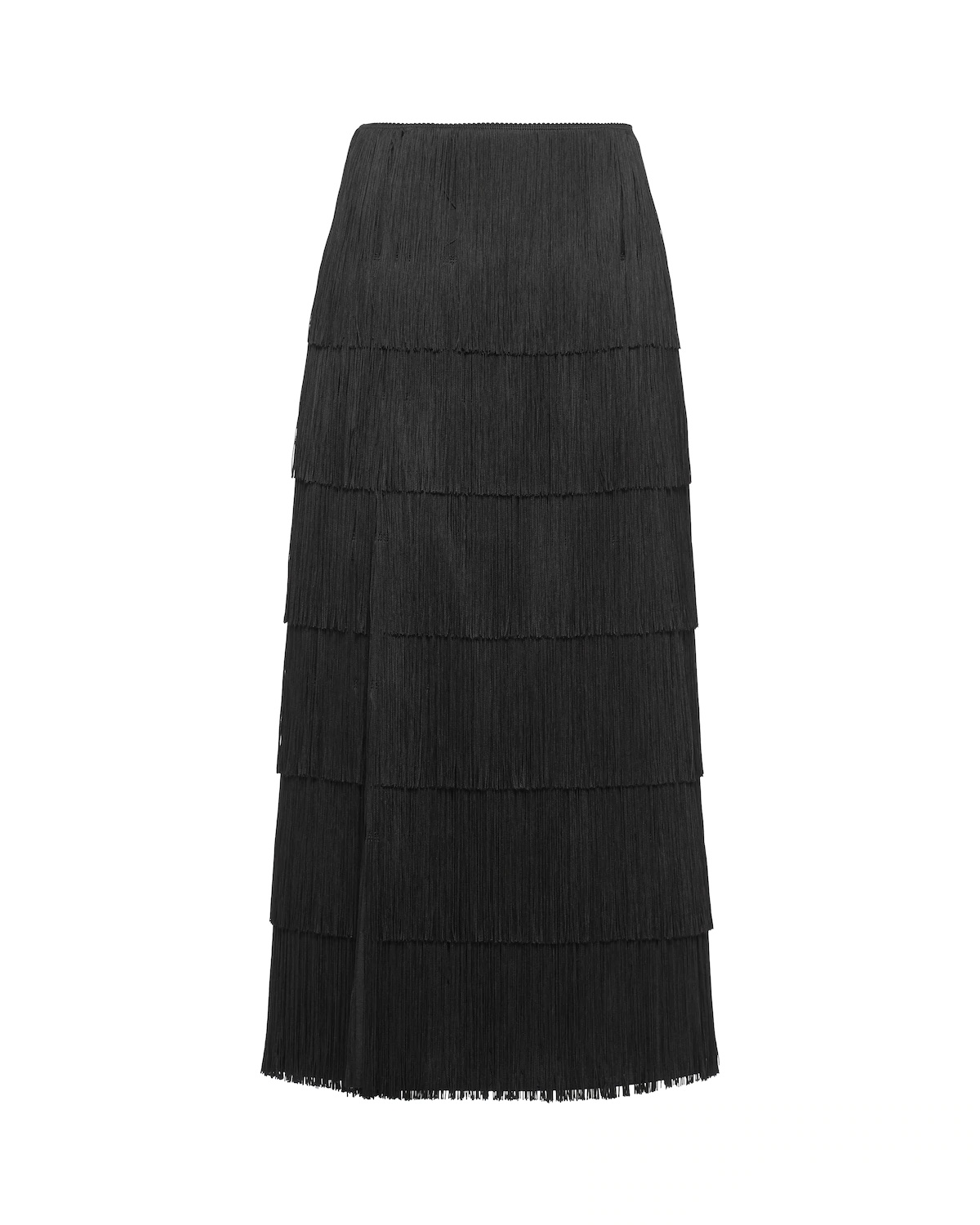 Panama mohair skirt with fringe - 1