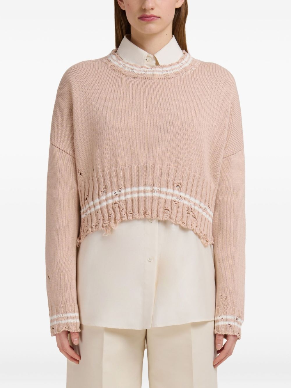 cropped sweater - 2