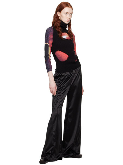 MM6 Maison Margiela Black Twisted Seams Lounge Pants outlook