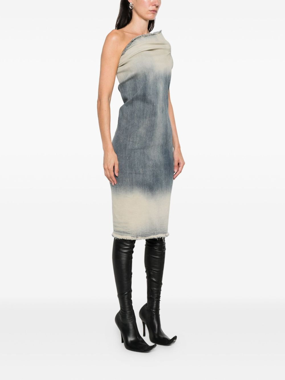 one-shoulder mini dress - 3