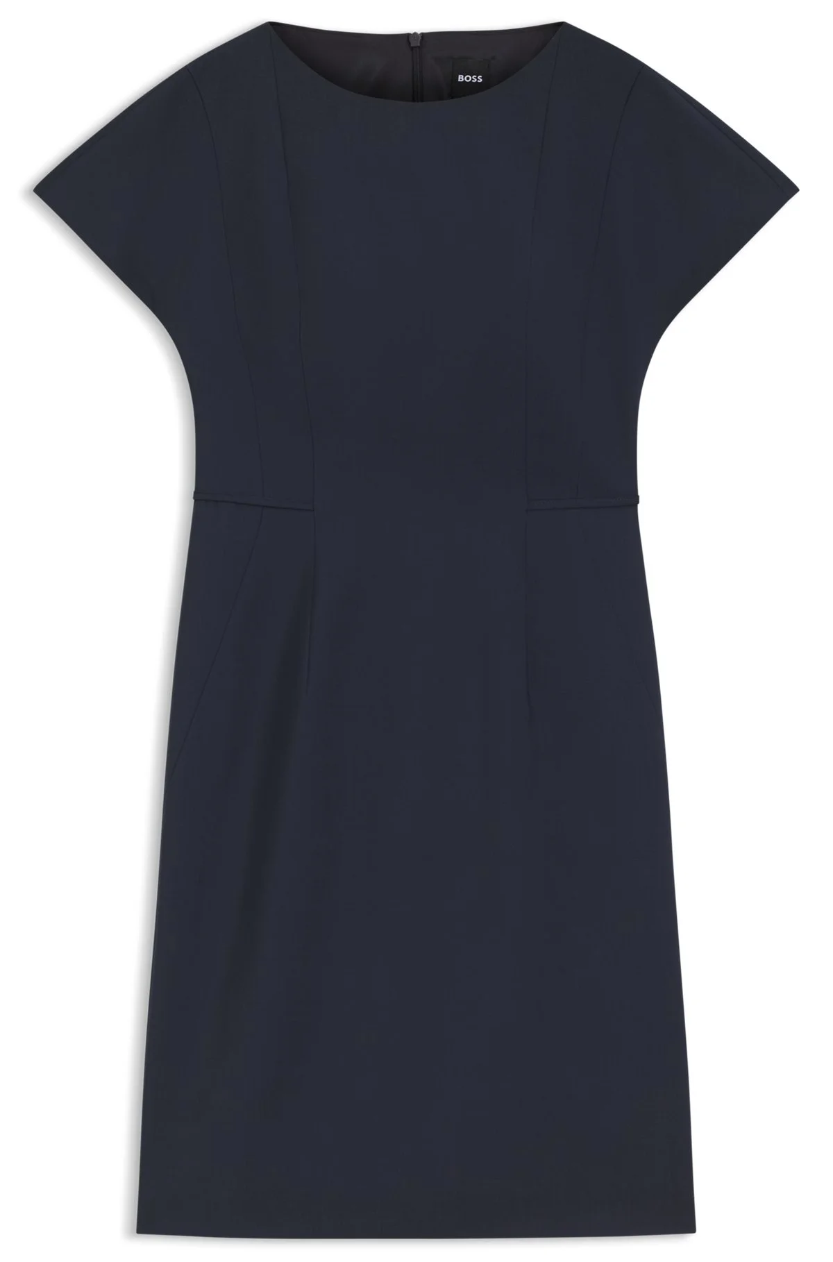 SLIM-FIT DRESS IN ITALIAN STRETCH WOOL - 1