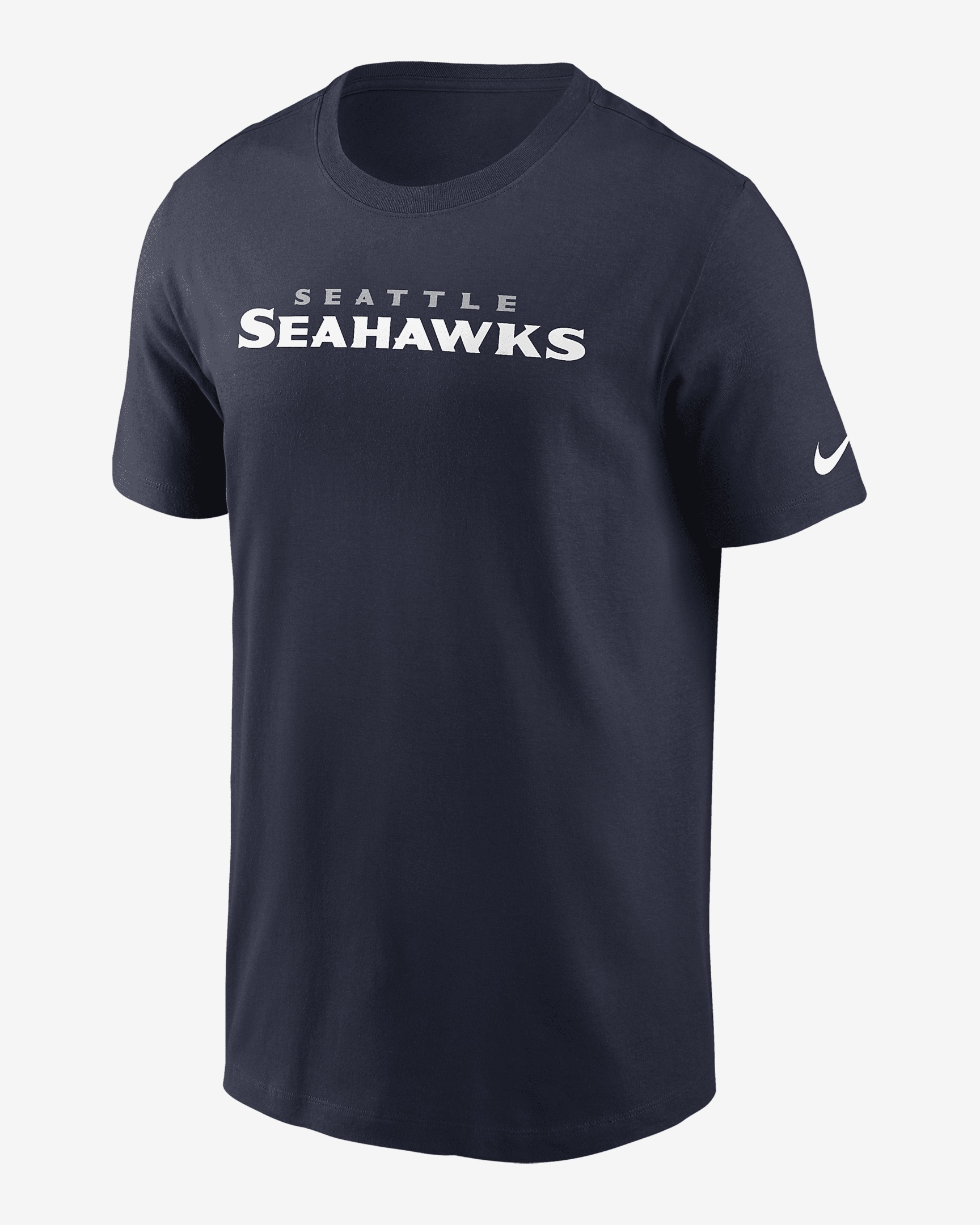 Seattle Seahawks Primetime Wordmark Essential Nike Men's NFL T-Shirt - 1