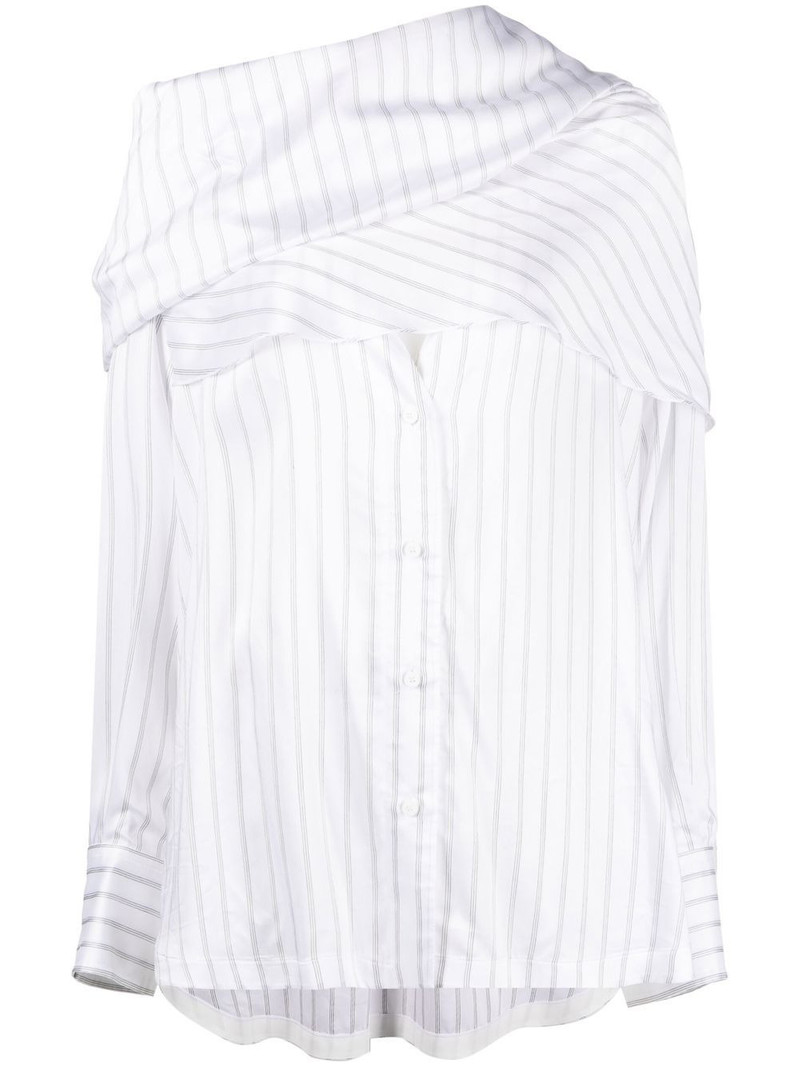 striped asymmetric shirt 1