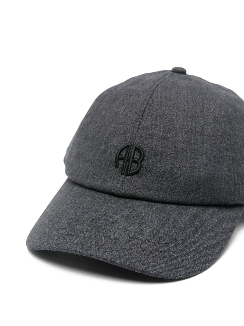 ANINE BING monogram-embroidered baseball cap outlook