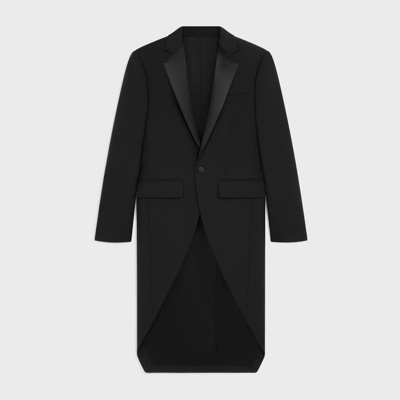 long tux jacket in mohair gabardine 1