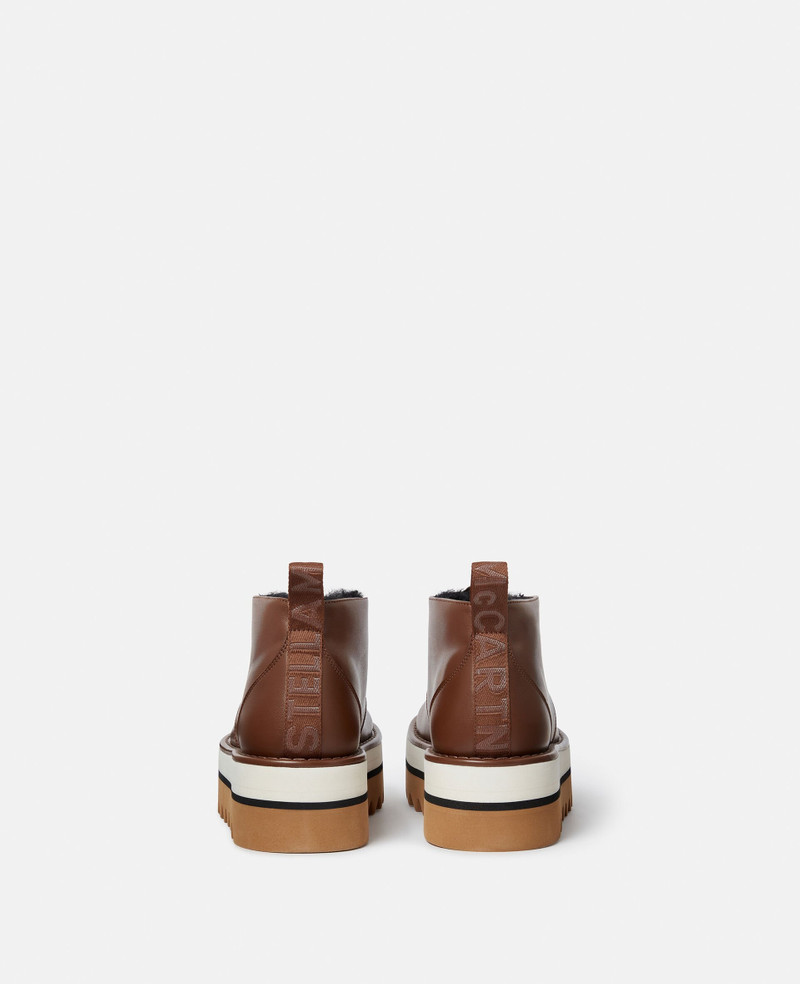 Stella McCartney Sneak-Elyse Plush Teddy-Lined Desert Boots outlook