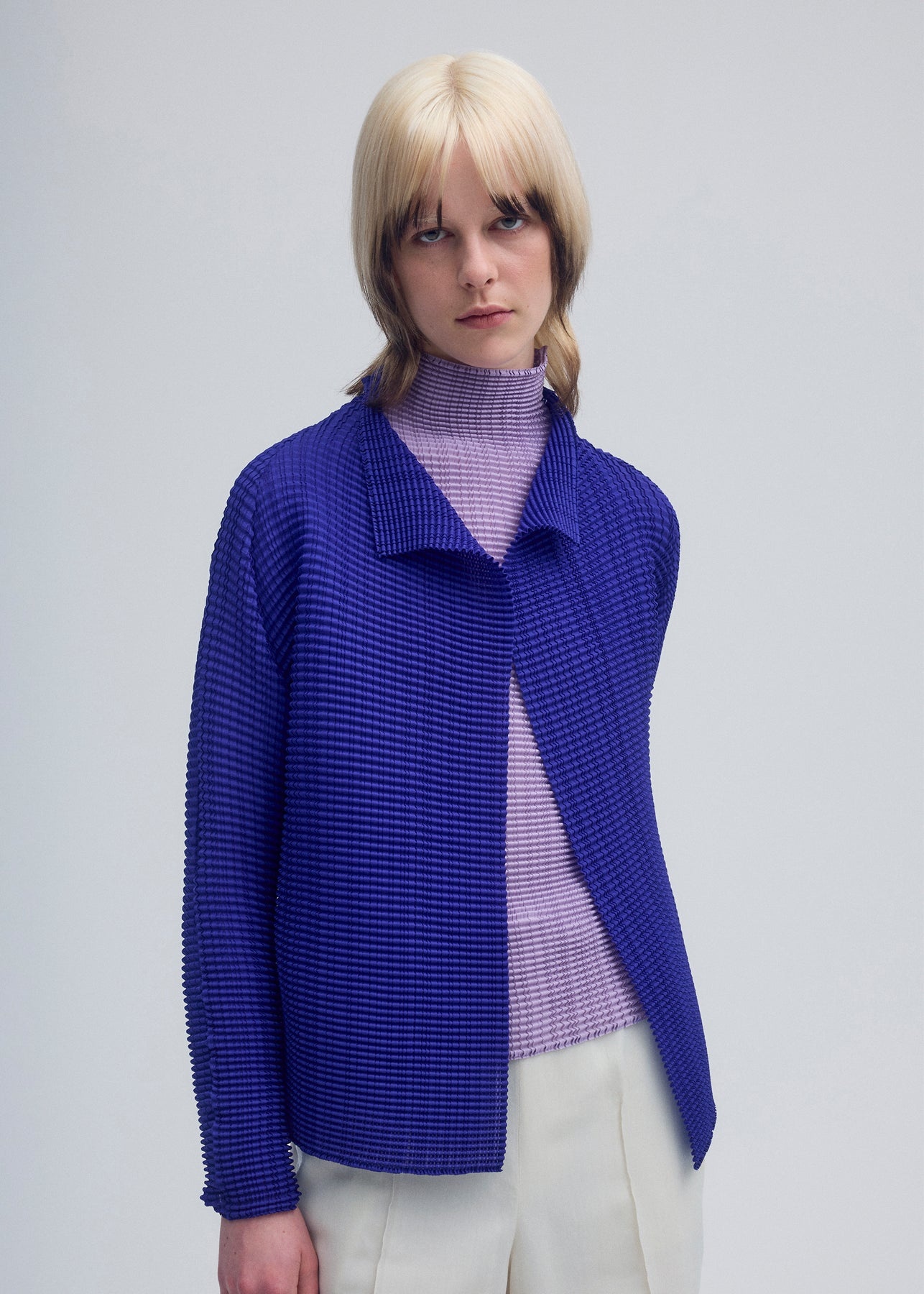 WOOLY PLEATS-48 CARDIGAN - 3