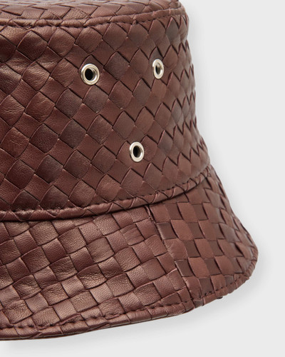 Bottega Veneta Intreccio Nappa Leather Bucket Hat outlook
