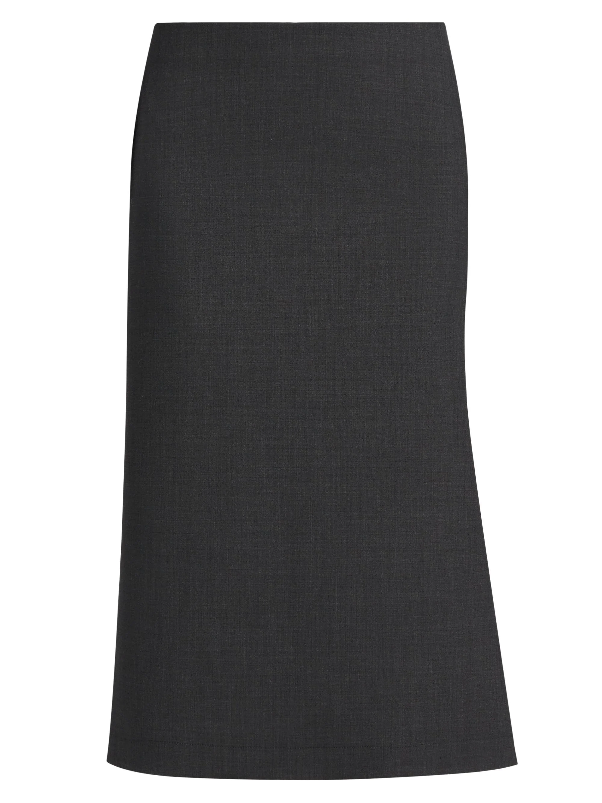 Women's Bonded Wool Pencil Skirt - Ardesia - 1