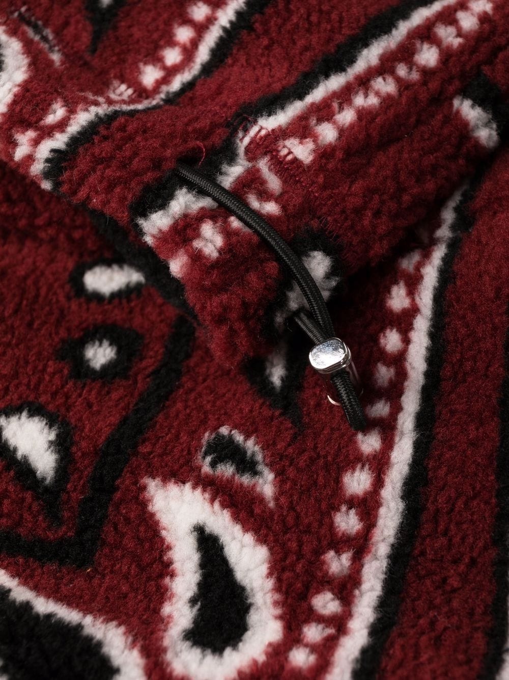 Bandana Paisley Polar Fleece Pants "Red" - 7