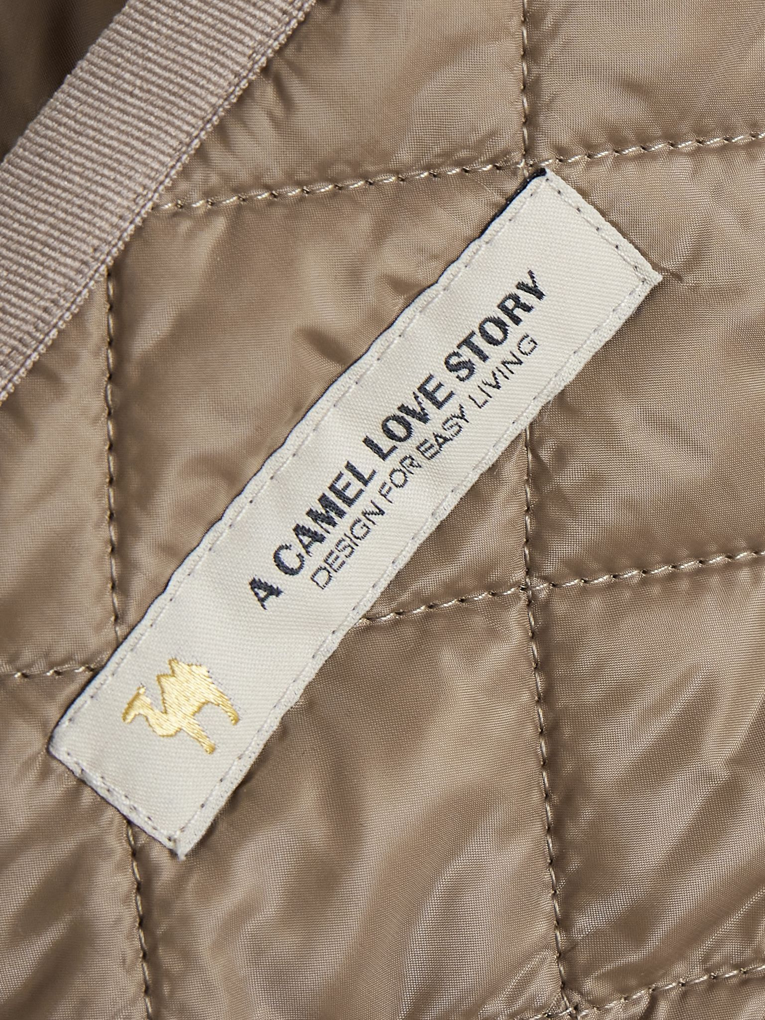 The Cube Joan hooded quilted shell coat Light brown - 5