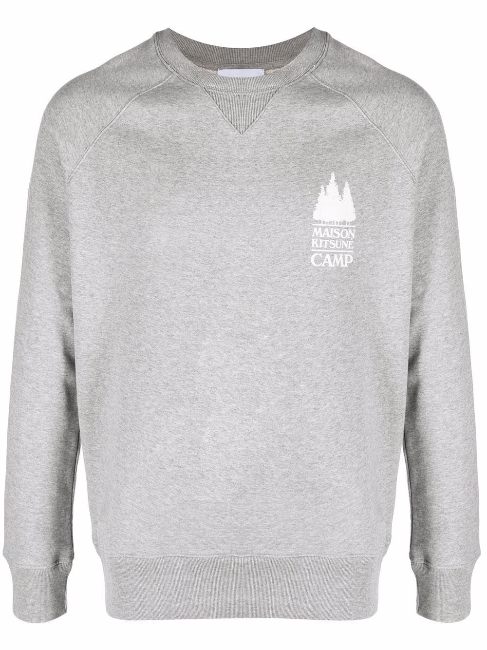 cotton logo-print sweatshirt - 1