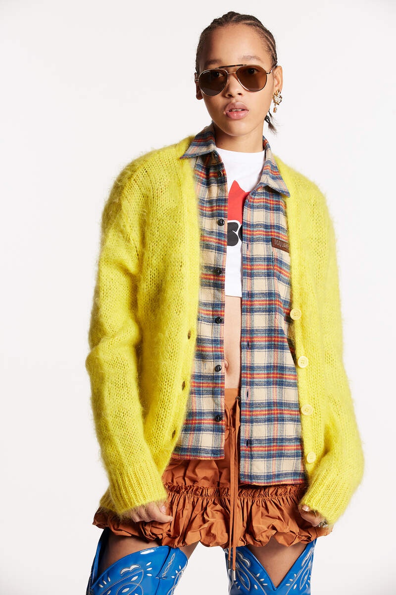 MOHAIR CARDIGAN KNIT - 1